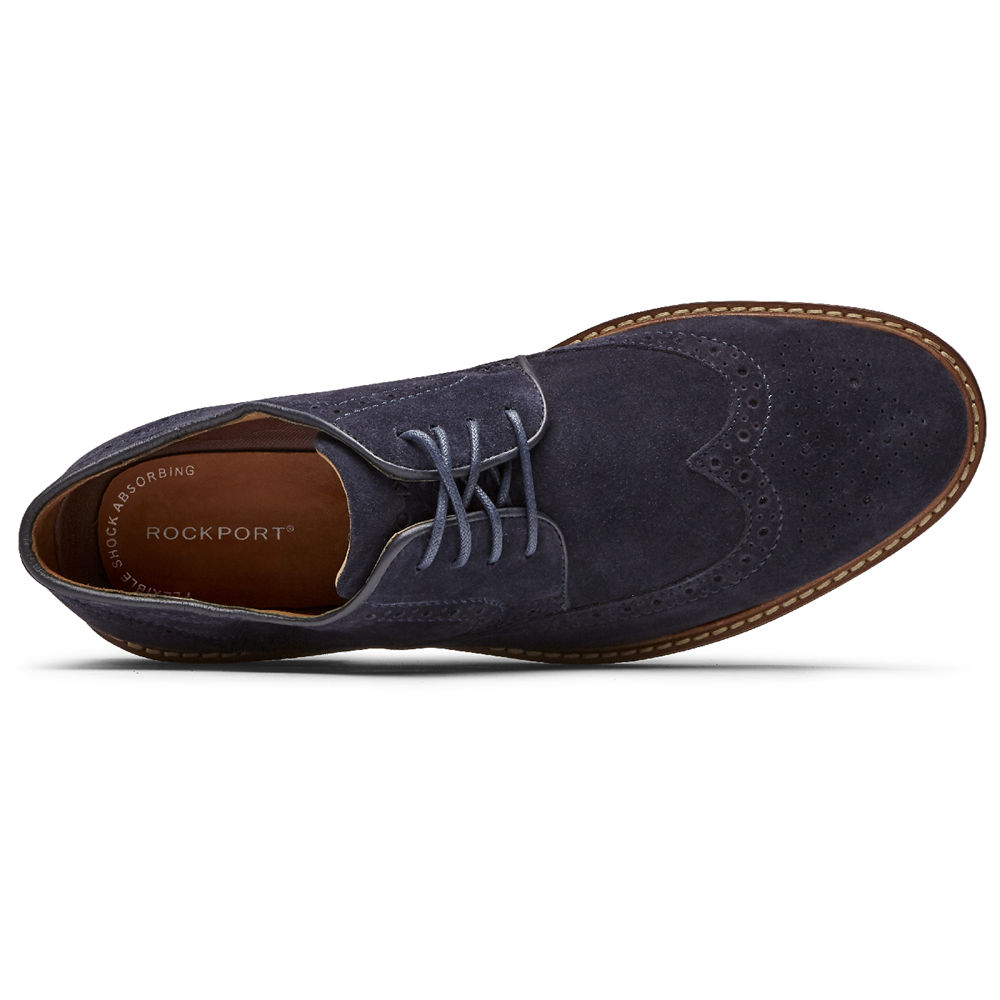 Rockport Lace Up For Mens Navy - Kenton Wingtip - QH1326975